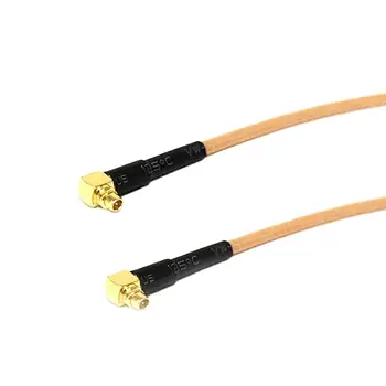 1 шт. Модемный удлинительный кабель MMCX Штекер под прямым углом к MMCX штекеру RA 90-градусный адаптер с косичкой RG316 15 см 6 
