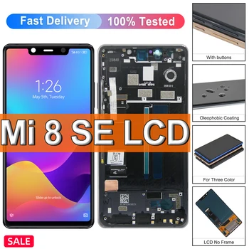 100% Оригинальная Посылка для Xiaomi Mi 8 SE ЖК-дисплей с сенсорным экраном, дигитайзер в сборе, замена для Xiaomi Mi8Se ЖК-экрана
