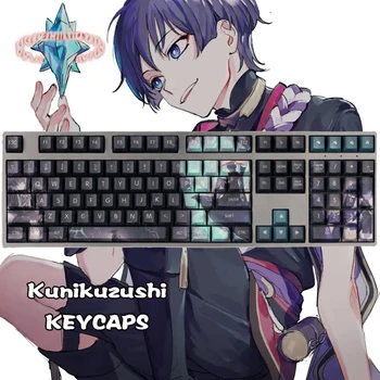 108 Клавиш Genshin Impact Keycaps Игровой Персонаж Куникузуси Скарамуш Механическая Клавиатура Украшение PBT Аниме Косплей Keycap