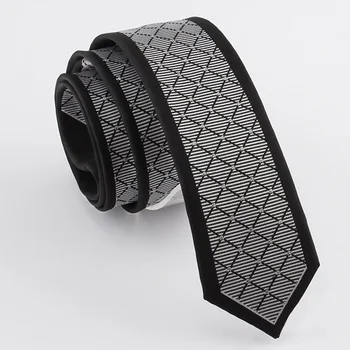 2020 Новые Дизайнерские Бренды, Модные Деловые Повседневные 5,5 см Тонкие Галстуки для Мужчин, Узкий галстук для работы в Офисе с подарочной коробкой, Серебристо-серый
