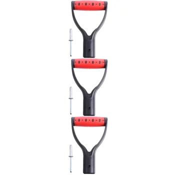 3 шт. ручки D-образной формы, железные ручки, ручка для снега (черный, красный)