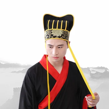4 стиля шляп династии Хань, шляпы министра древней династии Китая, кепка для косплея на Хэллоуин, аксессуары для одежды хань, карнавальная кепка