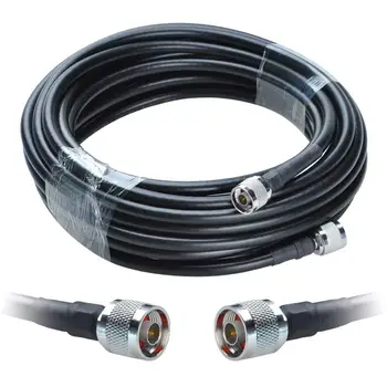 50-7 RF коаксиальный кабель RG8U N штекер к штекеру удлинитель кабель-адаптер KSR Lmr400 военного качества 15 метров