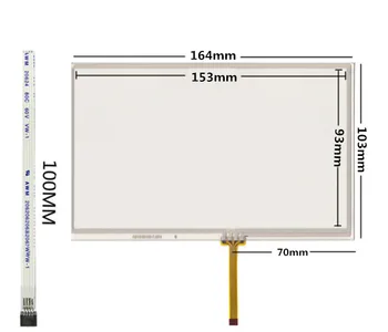 7-дюймовый экран Сопротивления 165 * 104 мм 165 *104 Оригинальная Рукописная Автомобильная DVD-навигация GPS с сенсорным экраном