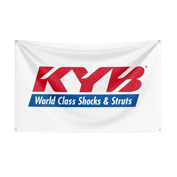 90x150 см Флаг KYBs, баннер для гоночного автомобиля с принтом из полиэстера для декора