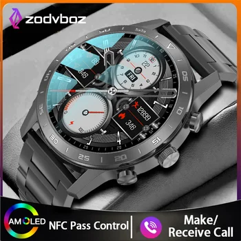 AMOLED Смарт-Часы Мужские 1,45 Дюймов HD С Большим Дисплеем Hi-Fi Голосовой Вызов Спортивные GPS-Часы IP68 Водонепроницаемые NFC ECG Smartwatch 2023