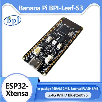 Banana Pi BPI-Leaf ESP32 S3 Xtensa 32 бит LX7 с поддержкой Wi-Fi BT PSRAM FLASH I2C Запускает Micropython ESP-IDF CircuitPython Arduino