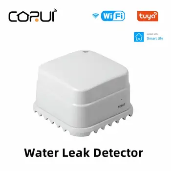 CORUI Tuya WIFI Умный Датчик Утечки воды Детектор Домашний Датчик Переполнения Воды SmartLife App Control Датчик Охранной Сигнализации Наводнения