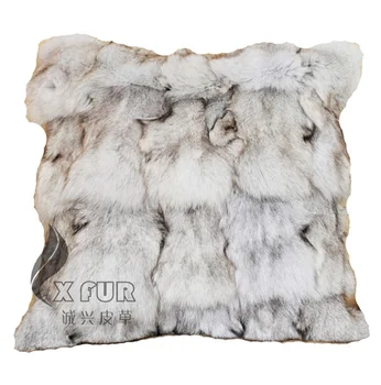 CX-D-45 Натурального Цвета, подушки из руропийской голубой лисы, чехлы из натурального лисьего меха