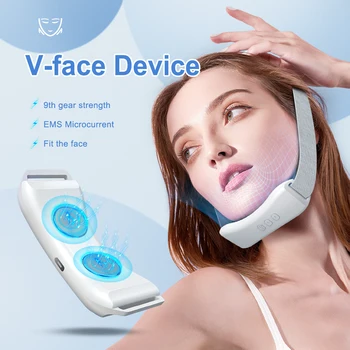 EMS Косметологическое устройство V-Face Intelligent Electric V-Face Shaping Massager Подтяжка лица Для Удаления Двойного подбородка Подтяжка кожи
