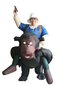 JYZCOS Кинг-Конг Надувной Костюм Гориллы Животное Косплей Маскарадный костюм Воздушный Взрыв Карнавальный Костюм на Хэллоуин