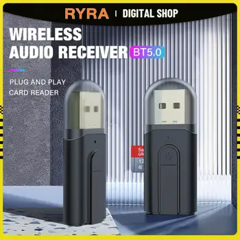 RYRA Bluetooth 5,0 Аудиоприемник Передатчик 3 В 1 Адаптер для чтения SD-карт 3,5 мм AUX Для наушников Домашняя Стереосистема Автомобильный Hi-Fi аудио