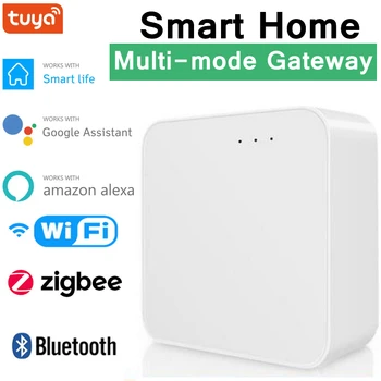 Tuya ZigBee Smart Home Gateway WIFI Bluetooth Mesh APP Пульт дистанционного управления, Умная розетка, Лампочки, датчики для Alexa Google Home