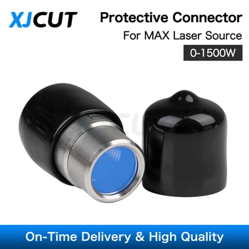 XJCUT Max 0-1,5 кВт Выходной сигнал Волоконного лазерного источника Защитный Разъем Группа Линз QBH Защитный Колпачок для Станка лазерной резки Max