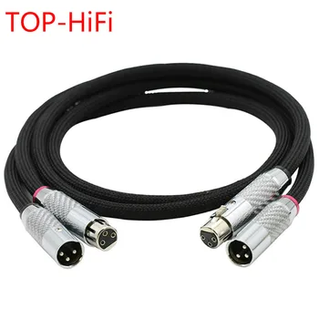 Высококачественная пара QED Signature, Посеребренный XLR Балансный кабель, Усилитель, DVD-плеер, Соединительный кабель, 3pin XLR из углеродного волокна