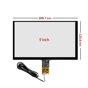 Для 9-дюймового емкостного сенсорного экрана 209x125 мм 210*126 мм + USB-кабель Подключи и играй