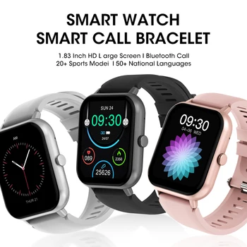 для Amazfit Mini 1,83-дюймовые смарт-часы с Bluetooth-вызовом для мужчин и женщин, Поддержка 120 видов спорта, умные часы для фитнеса, новинка 2023