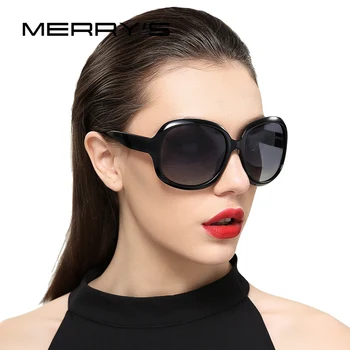 Женские Ретро Поляризованные Солнцезащитные очки MERRYS DESIGN, Женские Солнцезащитные Очки для вождения, 100% Защита от ультрафиолета S6036