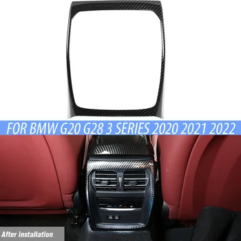 Защитная Рамка Заднего Вентиляционного отверстия Автомобиля Из Углеродного Волокна ABS Для BMW G20 G28 3 Серии 2020 2021 2022 Аксессуары Для Отделки Крышки