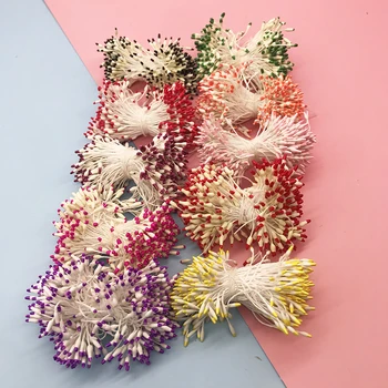 Искусственные Цветы С Тычинками Для Свадебного Оформления Коробки Конфет Бусины Цветок Diy Рождественское украшение