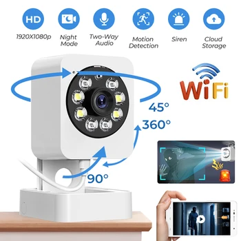Камера 1080p Tuya Smart Indoor Home Security PIR Камера обнаружения движения человека Wifi камера видеонаблюдения