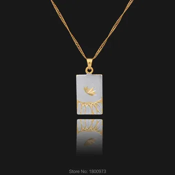 Классический Золотой Кулон Мухаммеда Аллаха и Ожерелье Золотого Цвета Muslem Arab Хорошие Ювелирные Изделия для Женщин Мужчин Unlsex