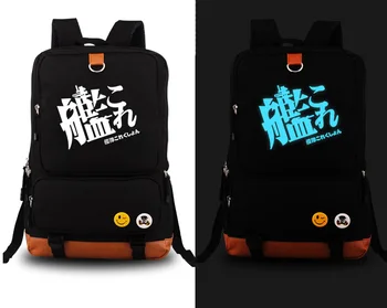 Коллекция Японского аниме Kantai Shimakaze, Светящийся Рюкзак для Косплея, Мультяшный холщовый школьный рюкзак для студентов, дорожная сумка Унисекс