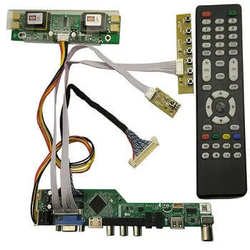 Комплект платы ТВ-монитора для M240HW01 V0/V2/V5/V4 1920X1080 HDMI + VGA + AV + USB ЖК-светодиодный экран Плата Контроллера Драйвер 4 CCFL
