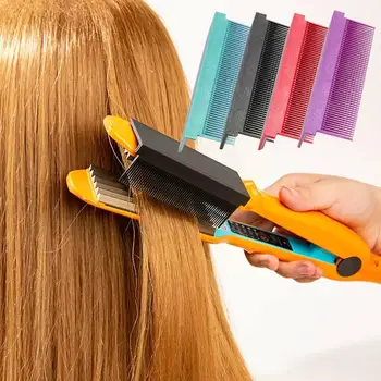 Насадка для женской расчески для выпрямления Волос Подходит для Выпрямления волос и инструмента для дома и путешествий Утюг Моющийся плоский Удобный для укладки X8T5