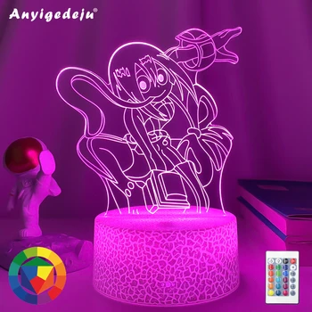 Новейшая 3D Лампа Аниме My Hero Academia Tsuyu Asui Лампы для Украшения Спальни Подарок На День Рождения Tsuyu Asui Светодиодные Ночные Светильники Foppy