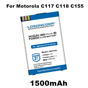 Новейший производственный аккумулятор LOSONCOER 1500 мАч SNN5749A для Motorola C117 аккумулятор C118 C155 C139 C115 C116 C157 V171 W150I W200