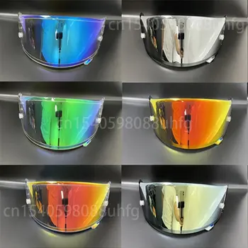 Объектив мотоциклетного шлема с Защитой от Ультрафиолета, Модель объектива с козырьком из ПК, Чехол для SHOEI X14 X-14 Z7 Z-7 X-Spirit 3, Зеркальный объектив с козырьком для шлема с полным лицом