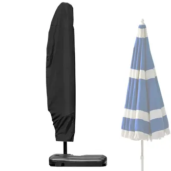 Офсетный чехол для зонта в стиле банана, чехол для зонта для патио на молнии, водонепроницаемый зонт для патио на открытом воздухе Длиной 8,6 футов Для