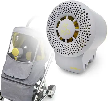 Очиститель воздуха Маленький, Серый, HEPA Фильтр Портативный Очиститель воздуха для детских колясок