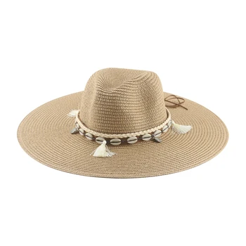 Панамские Шляпы Женские Мужские С Поясом Западные Ковбойские Соломенные Шляпы С Большими Полями 11 см Защита От Солнца Пляжные Соломенные Женские Шляпы Sombreros De Mujer