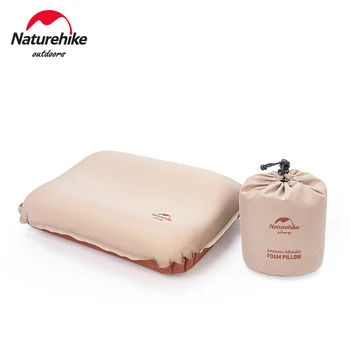 Подушки для кемпинга Naturehike, Самонадувающаяся подушка, 3D Бесшумная подушка из пены, Надувная подушка для походов на открытом воздухе, Подушка для отдыха в путешествиях