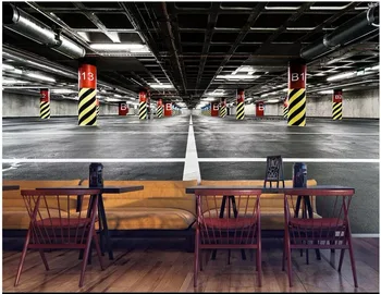 Пользовательские фото 3D обои Подземная парковка фон стены гостиная домашний декор 3d настенные фрески обои для стен 3 d