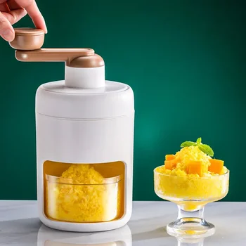 Портативная Мини-Ручная Небольшая Машина для измельчения льда для Приготовления молочного коктейля со свежим льдом в кухонном хозяйстве Идеально подходит.