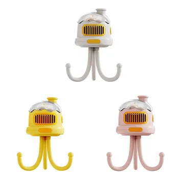Портативный вентилятор для коляски USB Перезаряжаемый бесшумный детский ручной вентилятор без лопастей на открытом воздухе