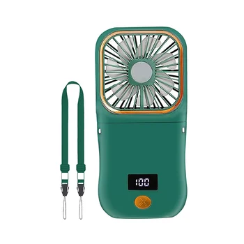 Портативный мини-вентилятор, 3000 мАч Вентилятор с батарейным питанием, 3 скорости перезаряжаемого вентилятора, кронштейн для телефона и функция Power Bank