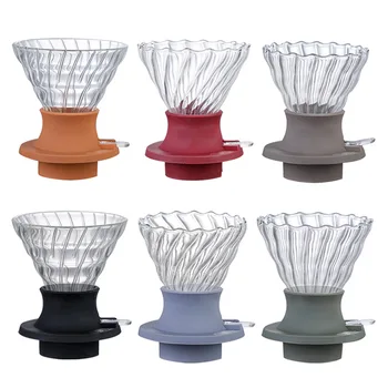Прозрачная умная чашка-фильтр для кофе с силиконовыми аксессуарами для кафе Aeropress многоразового использования V60 на 2-4 персоны, бесплатная доставка