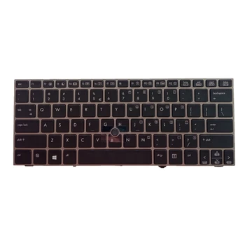 Раскладочные клавиатуры с подсветкой в серебристой рамке для Elitebook 2170P 693363-071 705614-071 Прочные и функциональные
