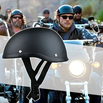 Ретро Мотоциклетные Полуошлемы, Ударопрочные Велосипедные Шлемы Для Шоссейного Велосипеда
