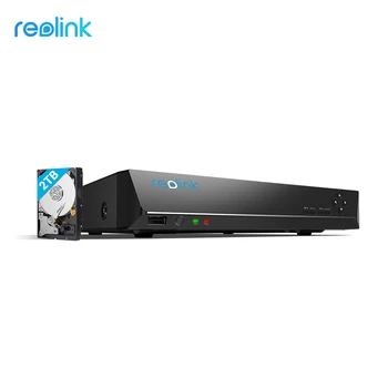 Система видеонаблюдения Reolink 8ch RLN8-410 PoE NVR 2 ТБ HDD для IP-камер Reolink 4MP 5MP 4K 12MP 24/7 Сетевой Видеомагнитофон H.265