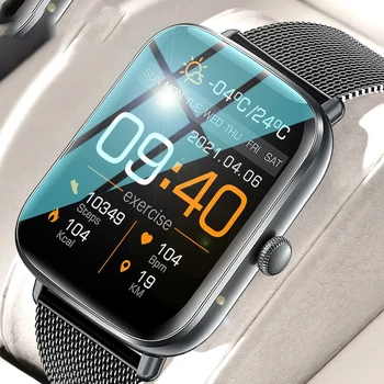 Смарт-часы ZK30 Для мужчин и женщин, спортивные часы для мониторинга сердечного ритма, мужские водонепроницаемые женские смарт-часы IP68 для Xiaomi Huawei Apple