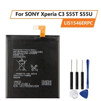 Сменный аккумулятор для SONY Xperia C3 S55T S55U LIS1546ERPC 2500 мАч Аккумуляторная батарея для телефона
