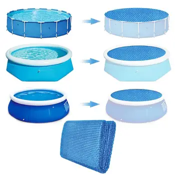 Солнечная крышка для бассейна, солнечное одеяло для бассейна, износостойкая солнечная крышка для бассейна с функцией изоляции и уменьшенным