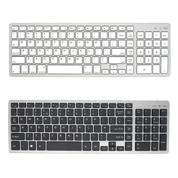 Ультратонкая беспроводная клавиатура Bluetooth, совместимая с Mac OS/iOS/iPad OS, Перезаряжаемая клавиатура для MacBook