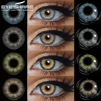 УХОД За ГЛАЗАМИ 1 пара Разноцветных линз в год для Глаз Голубые Контактные линзы натурального цвета для Глазных контактов с цветными линзами Цветные глаза