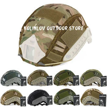 Чехол для военного шлема Мультикамерных цветов для MH PJ Airsoft Paintball Охотничьи Аксессуары для тактического быстрого шлема